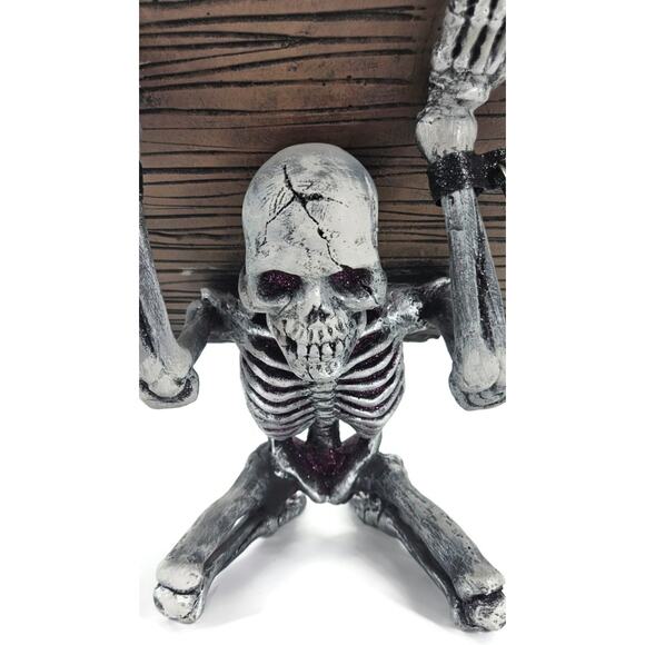 Katherine’s Collection Halloween Skeleton Spell Book Stand Gothic Home Decor - Picture 5 of 16